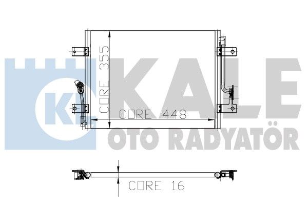 KALE OTO RADYATÖR Конденсатор, кондиционер 152300